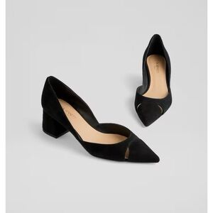 New LK Bennett Cecile Black Suede Pump Sz 10